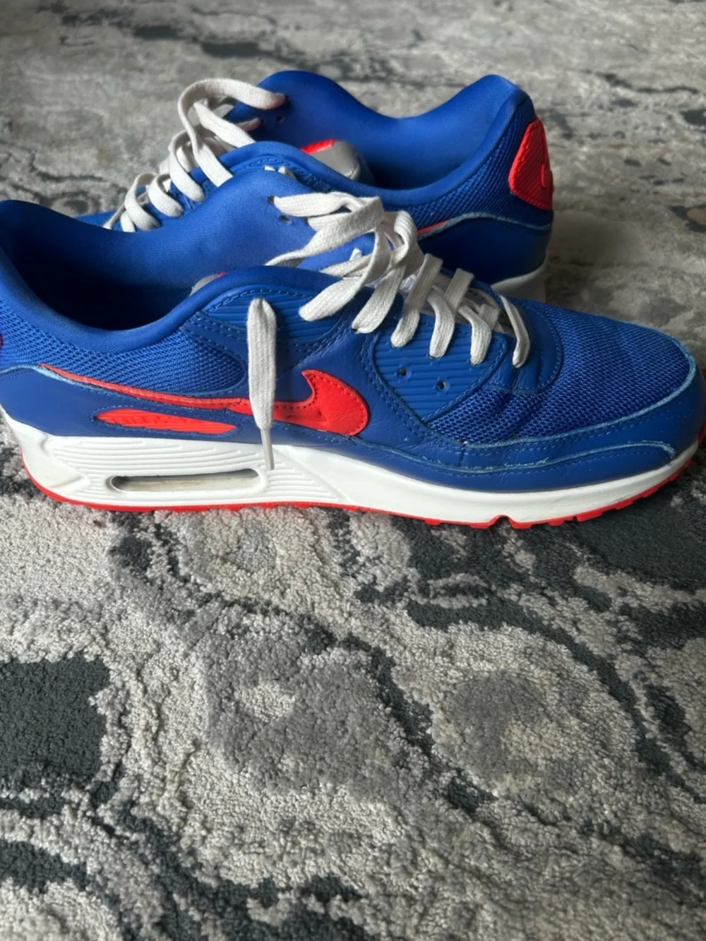 Nike Blue with Red Accent Air Max Sneakers - Picture 4 of 8